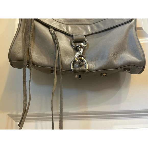 REBECCA MINKOFF BIG MAC Gray  leather / silver hardware   Crossbody/clutch purse - Picture 11 of 16